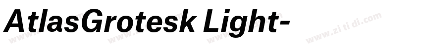 AtlasGrotesk Light字体转换